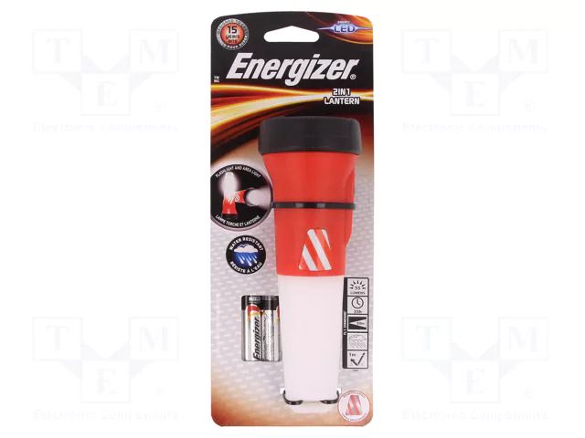 Torch: LED; 55lm; 35h; red ENERGIZER LANTERN2IN1