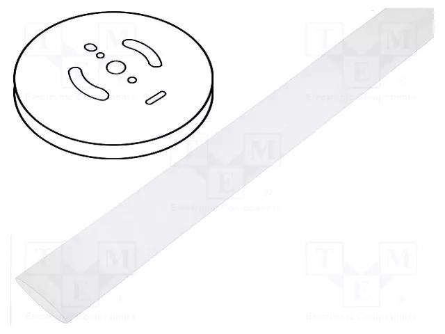 Heat shrink sleeve; 3: 1; 1.5mm; L: 30m; transparent; reel HELLERMANNTYTON TF34-1.5/0.5C30