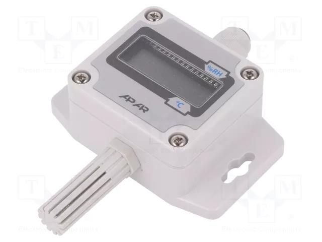 Converter: temperature and humidity; 0÷100%RH; -30÷80°C; AR252 APAR AR252/LCD/U