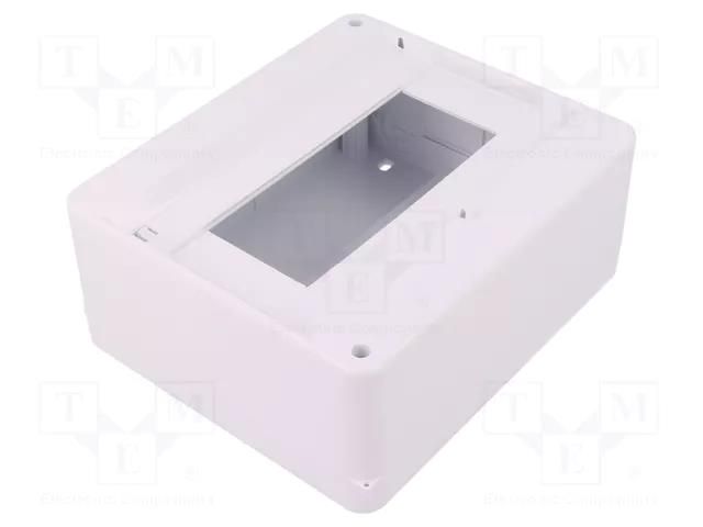 Enclosure: for modular components; IP30; white; No.of mod: 8; ABS PAWBOL PW-C.2017