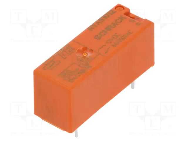 Relay: electromagnetic; SPST-NC; Ucoil: 12VDC; Icontacts max: 8A TE Connectivity RYA51012