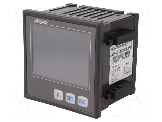 Four channel regulator; 230VAC; on panel,panel; 0÷50°C; AR654 APAR AR654/S1/PPPP/IP65