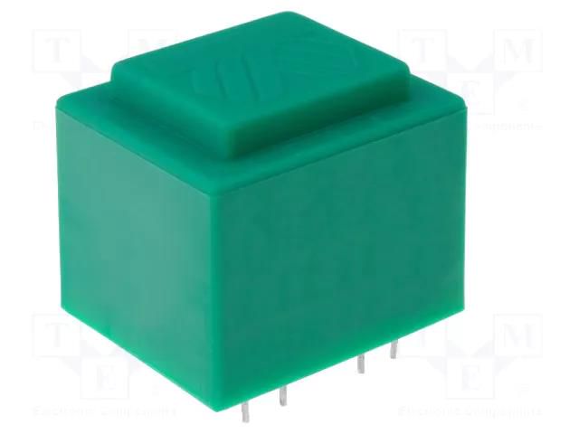 Transformer: encapsulated; 2.5VA; 230VAC; 24V; 24V; 52mA; 52mA; PCB BREVE TUFVASSONS TEZ2.6/D/24-24V