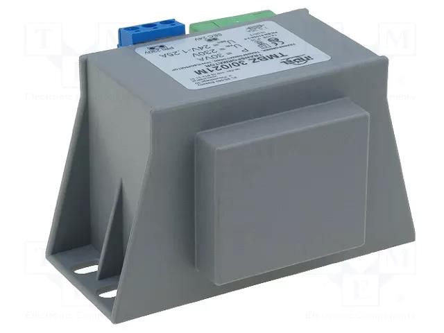 Transformer: encapsulated; 30VA; 400VAC; 24V; 1.25A; screw type INDEL TMBZ30/023M