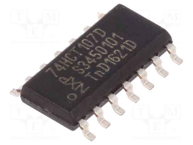 IC: digital; JK flip-flop; Ch: 2; IN: 4; CMOS,TTL; SMD; SO14; tube; HCT NEXPERIA 74HCT107D.652