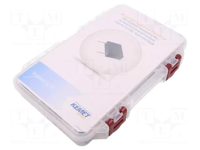 Capacitors-kit; THT; polypropylene; No.of val: 9; 100nF÷4.7uF KEMET FLM-ENG-KIT-24