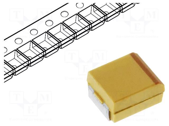 Capacitor: tantalum; 22uF; 20VDC; SMD; C; 2312; ±10%; -55÷125°C; T491 KEMET T491C226K020AT