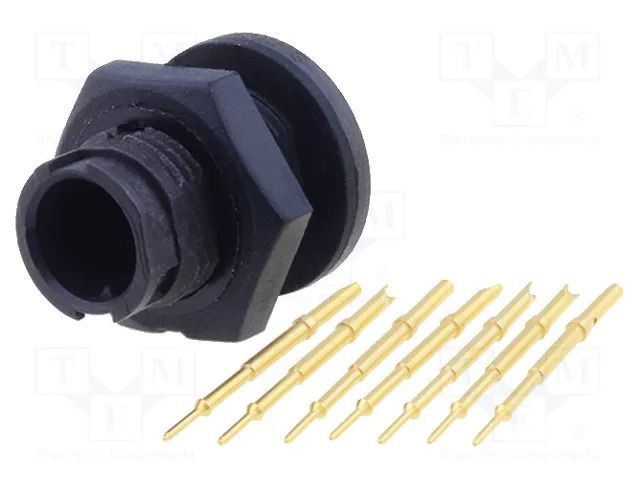 Connector: circular; socket; male; 3A; 125V; PIN: 7; EN2; soldering SWITCHCRAFT EN2P7M26