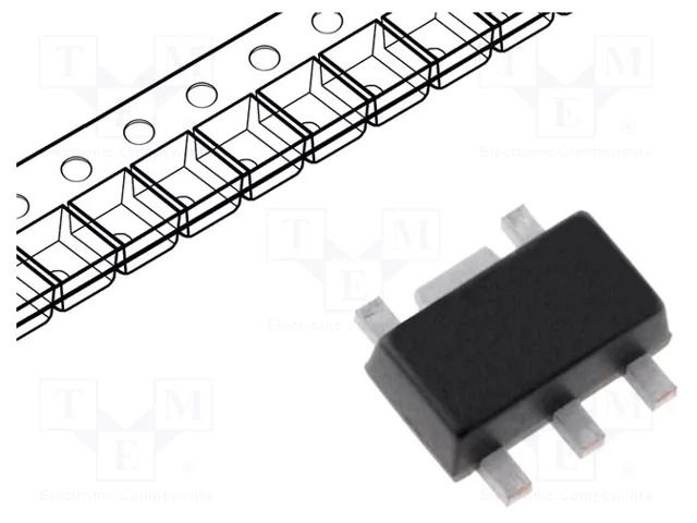 Driver; DC/DC converter,LED driver; 1A; SOT89-5; SMD; Ch: 1 DIODES INCORPORATED PAM2861CBR