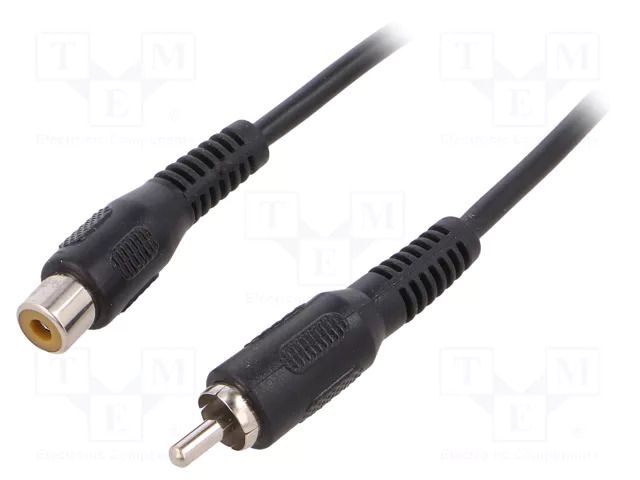 Cable; RCA socket,RCA plug; 10m; black LOGILINK CA1033