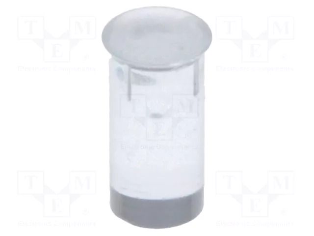Fiber for LED; Ø3.3mm; L: 6mm; round; Front: flat; straight FIX&FASTEN FIX-LEMB3-6V0-F