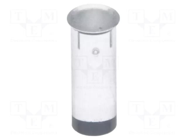 Fiber for LED; Ø3.3mm; L: 8mm; round; Front: flat; straight FIX&FASTEN FIX-LEMB3-8V0-F