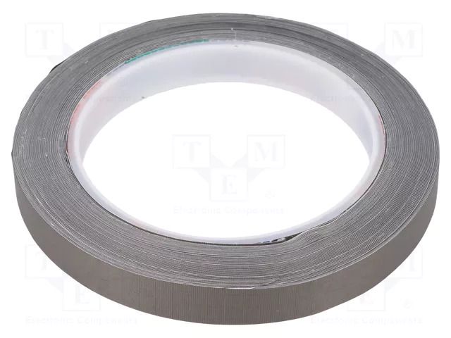 Tape: electrically conductive; W: 12mm; L: 10m; Thk: 0.11mm; grey 3M 3M-CN3190-12-10