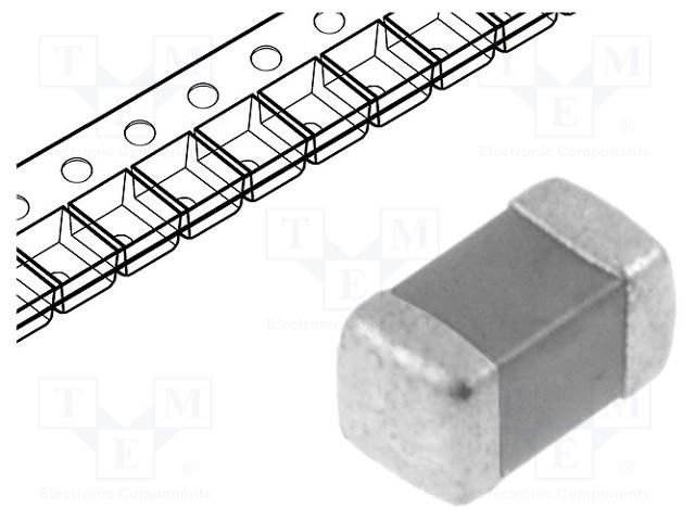 Capacitor: ceramic; MLCC; 1uF; 10V; X5R; ±10%; SMD; 0603; 180mm KYOCERA AVX 0603ZD105KAT2A