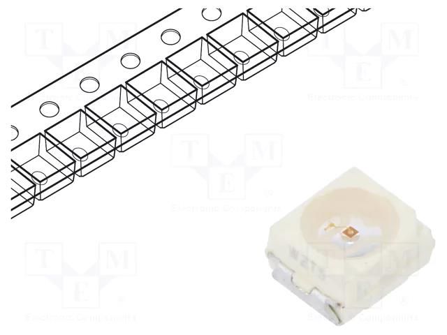 LED; SMD; 3528,PLCC2; green; 1.12÷4mcd; 3.5x2.8x1.75mm; 60°; 20mA VISHAY VLMP3100-GS08