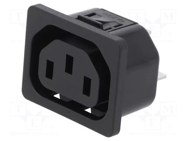 Connector: AC supply; socket; female; 10A; 250VAC; C13 (F); 6600-4 SCHURTER 6600.4330