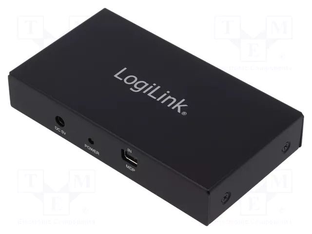 Splitter; DisplayPort 1.2a,HDMI 1.4; 3D,4K,HDCP,LPCM,UHD 2160p LOGILINK CV0094