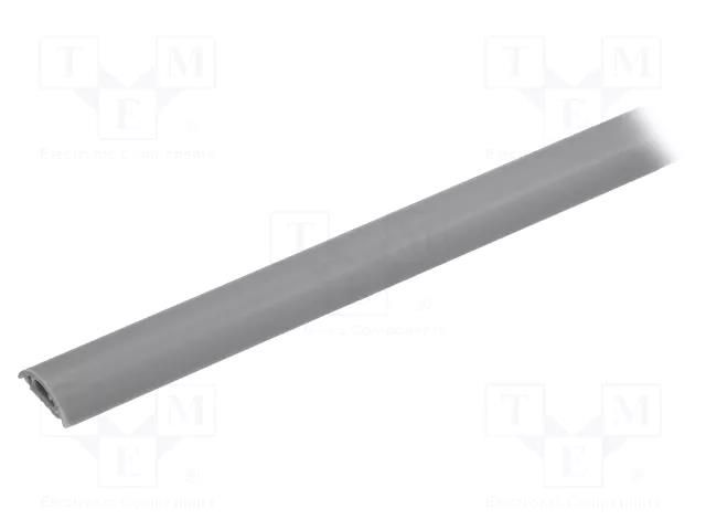 Closed cable trunkings; grey; L: 1m; PVC; H: 6mm; W: 20mm; H1: 4mm KSS WIRING RD-20