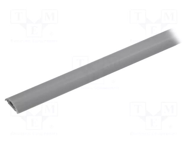 Closed cable trunkings; grey; L: 1m; PVC; H: 6mm; W: 20mm; H1: 4mm KSS WIRING RD-20