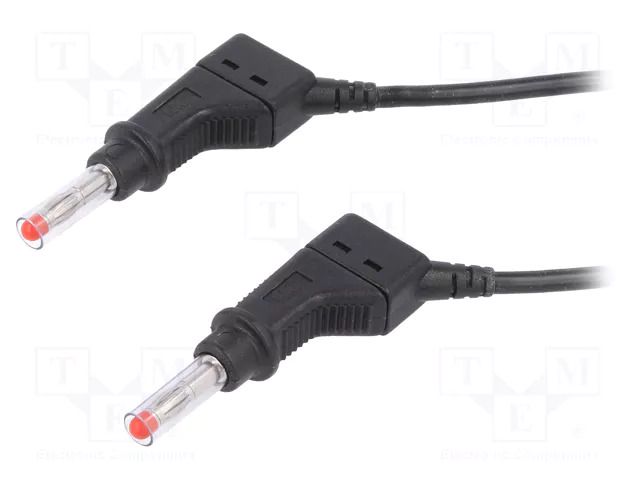 Test lead; 32A; banana plug 4mm,both sides; Urated: 600V; Len: 1m STÄUBLI XZG425/SIL-10021
