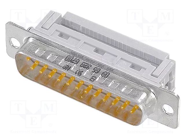 Connector: D-Sub; PIN: 25; plug; male; for ribbon cable; straight HARTING 09663287700