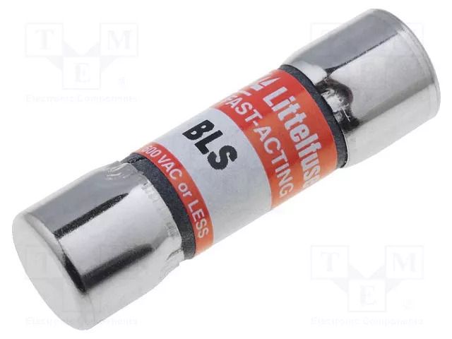Fuse: fuse; 500mA; 600VAC; quick blow; 10x35mm LITTELFUSE 0BLS.500T