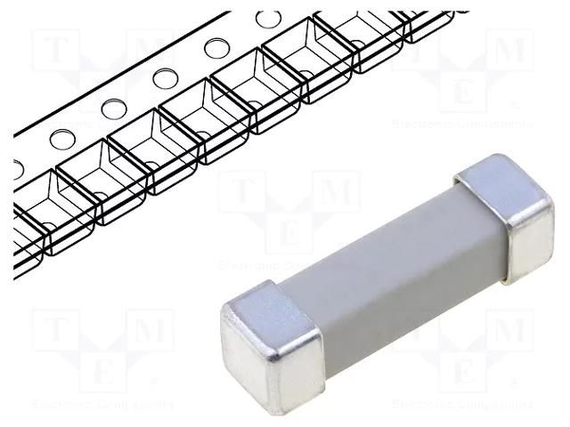 Fuse: fuse; 100mA; 250V; time-lag; ceramic; 16x4.5x4.5mm; SMD SIBA 160016.0.1