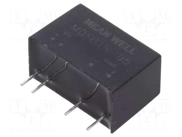 Converter: DC/DC; 1W; Uin: 21.6÷26.4VDC; Uout: 5VDC; Iout: 200mA MEAN WELL MDS01N-05