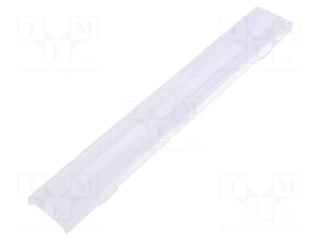 LED lens; rectangular; polycarbonate; transparent; H: 12mm LEDIL F15524