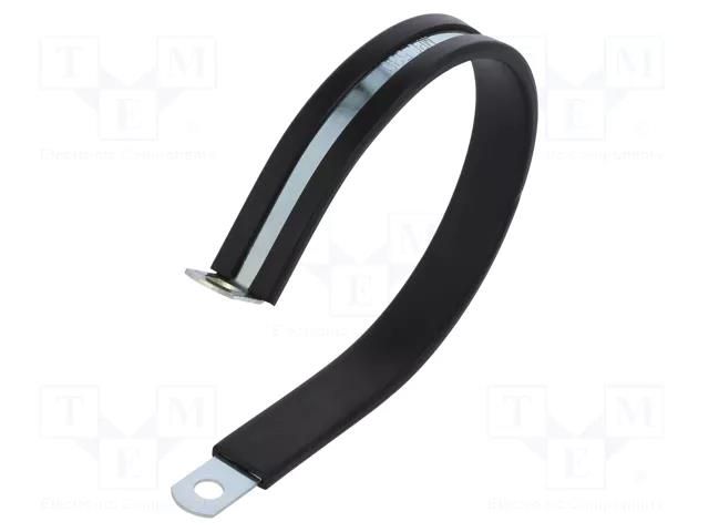 Fixing clamp; ØBundle : 74mm; W: 13mm; steel; Cover material: EPDM MPC INDUSTRIES MPC-LKD1530