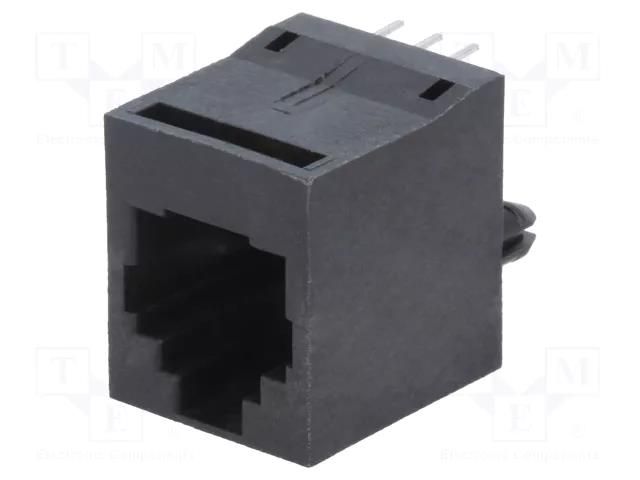 Connector: RJ12; socket; PIN: 6; Cat: 5; 6p6c; THT; straight ENCITECH RJJU661406E1V088