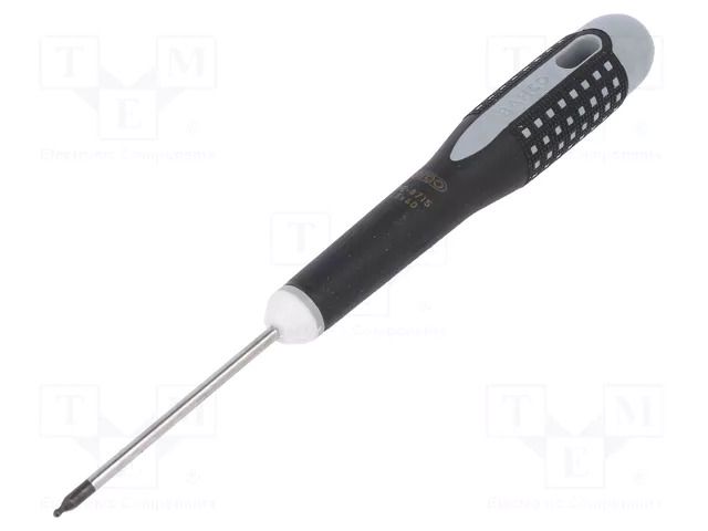 Screwdriver; hex key,spherical; HEX 1.5mm; ERGO® BAHCO SA.BE8715