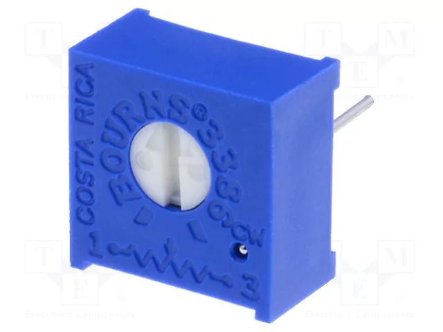 Potentiometer: mounting; single turn,horizontal; 50kΩ; 500mW BOURNS 3386P-1-503LF