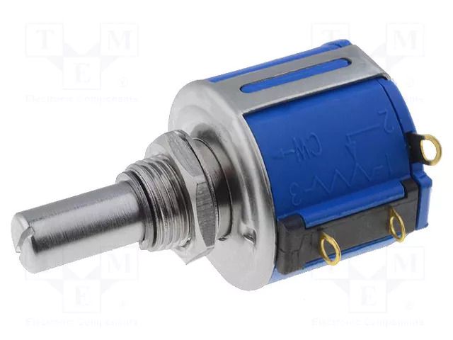 Potentiometer: shaft; multiturn; 10kΩ; 1W; ±5%; 6.35mm; linear; IP40 BOURNS 3543S-1-103L