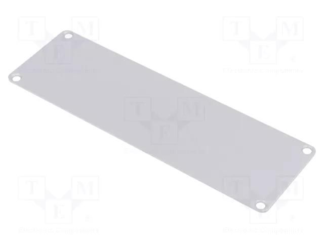 Front panel; Panel colour: natural; 10pcs; aluminium HAMMOND HM-1455TAL-10