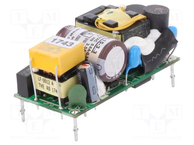 Converter: AC/DC; 11.6W; Uin: 80÷264VAC; 3.3VDC; Iout: 3.5A; OUT: 1 MEAN WELL MFM-15-3.3