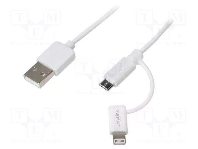 Cable; High Speed; 1m; white LOGILINK CU0118