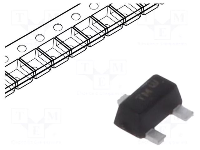 Transistor: P-MOSFET; unipolar; -20V; -0.76A; 313mW; SC89 ONSEMI NTE4151PT1G