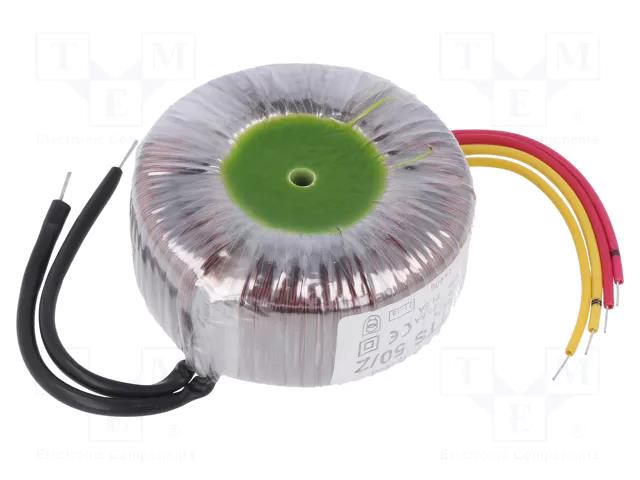 Transformer: toroidal; 50VA; 230VAC; 17V; 17V; 1.47A; 1.47A; Ø: 78mm BREVE TUFVASSONS TTS50/Z230/17-17V