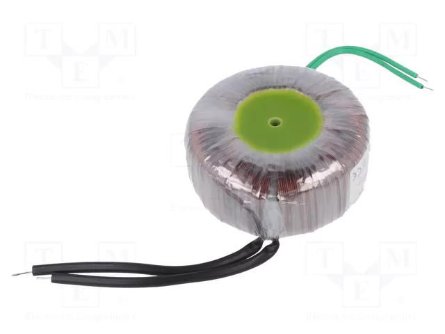 Transformer: toroidal; 50VA; 230VAC; 36V; 1.38A; Leads: cables; IP00 BREVE TUFVASSONS TTS50/Z230/36V