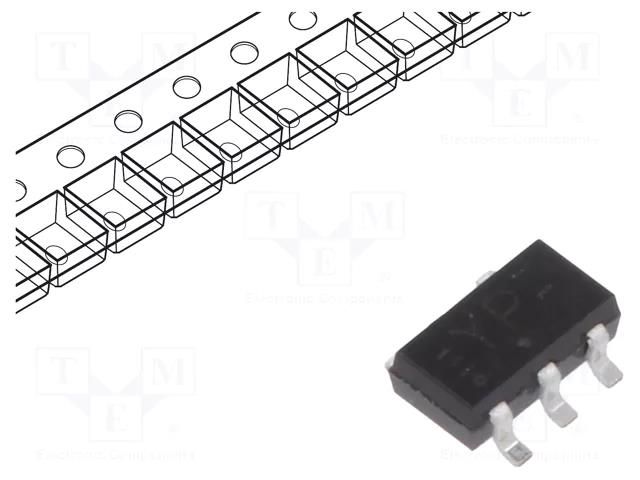 IC: digital; multiplexer; Ch: 1; IN: 2; CMOS,TTL; SMD; SC74; LVC NEXPERIA 74LVC1G157GV.125