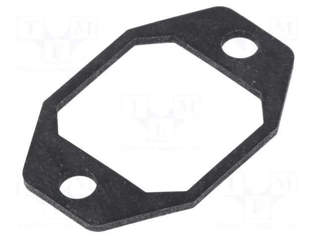 Socket gasket; IP65; flange (2 holes); G HIRSCHMANN G30E-2SW