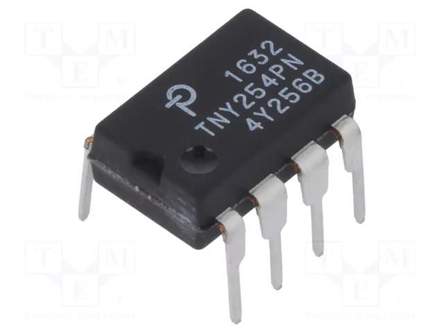 IC: PMIC; AC/DC switcher,SMPS controller; Uin: 85÷265V; DIP8 POWER INTEGRATIONS TNY254PN