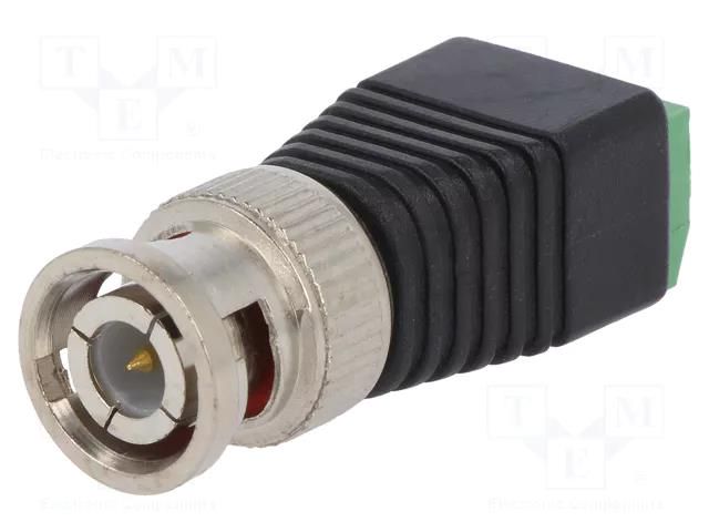 Adapter; BNC male,terminal block; PIN: 2 Goobay BNC-M-TB