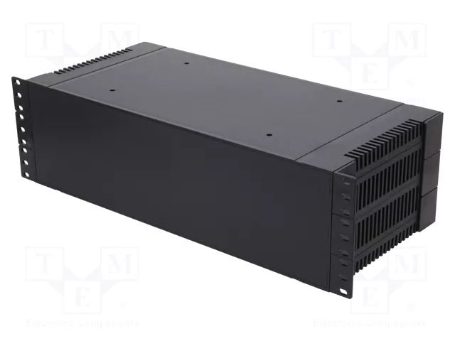 Enclosure: rack mounting; Standard: 19"; 3U; black; Z: 129mm; rack GAINTA G17083UBK