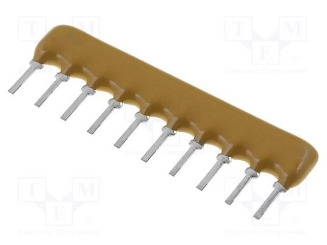 Resistor network: X; THT; 5.6kΩ; ±2%; 0.2W; No.of resistors: 9; 100V BOURNS 4610X-101-562LF