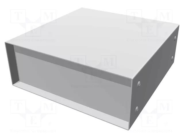 Enclosure: with panel; vented; 1458; X: 203mm; Y: 203mm; Z: 76mm HAMMOND HM-1458VD3