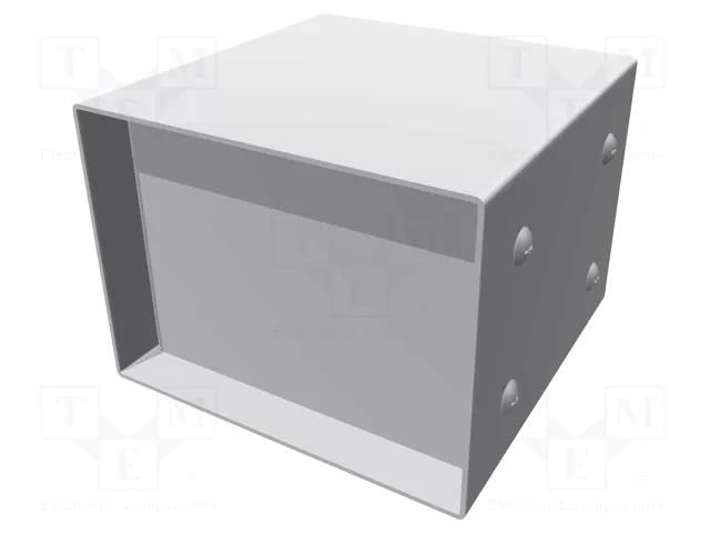 Enclosure: with panel; vented; 1458; X: 102mm; Y: 102mm; Z: 76mm HAMMOND HM-1458VA3