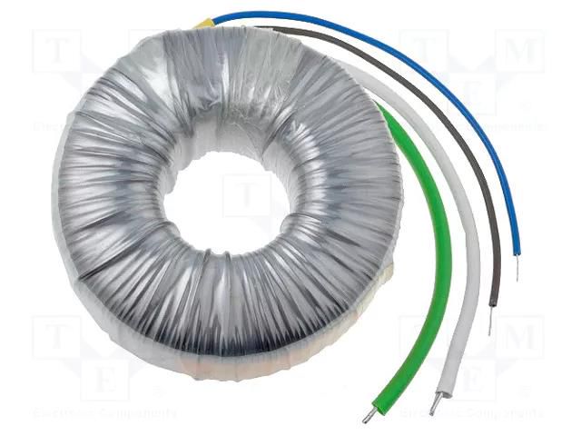 Transformer: toroidal; 200VA; 230VAC; 60V; 3.333A; Leads: cables TALEMA 58-0200-060-S