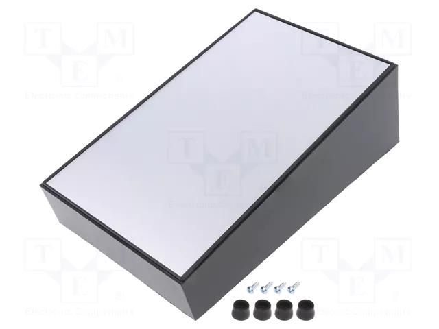 Enclosure: desktop; PULT-10; X: 130mm; Y: 215mm; Z: 77mm; ABS; black TEKO 104.9